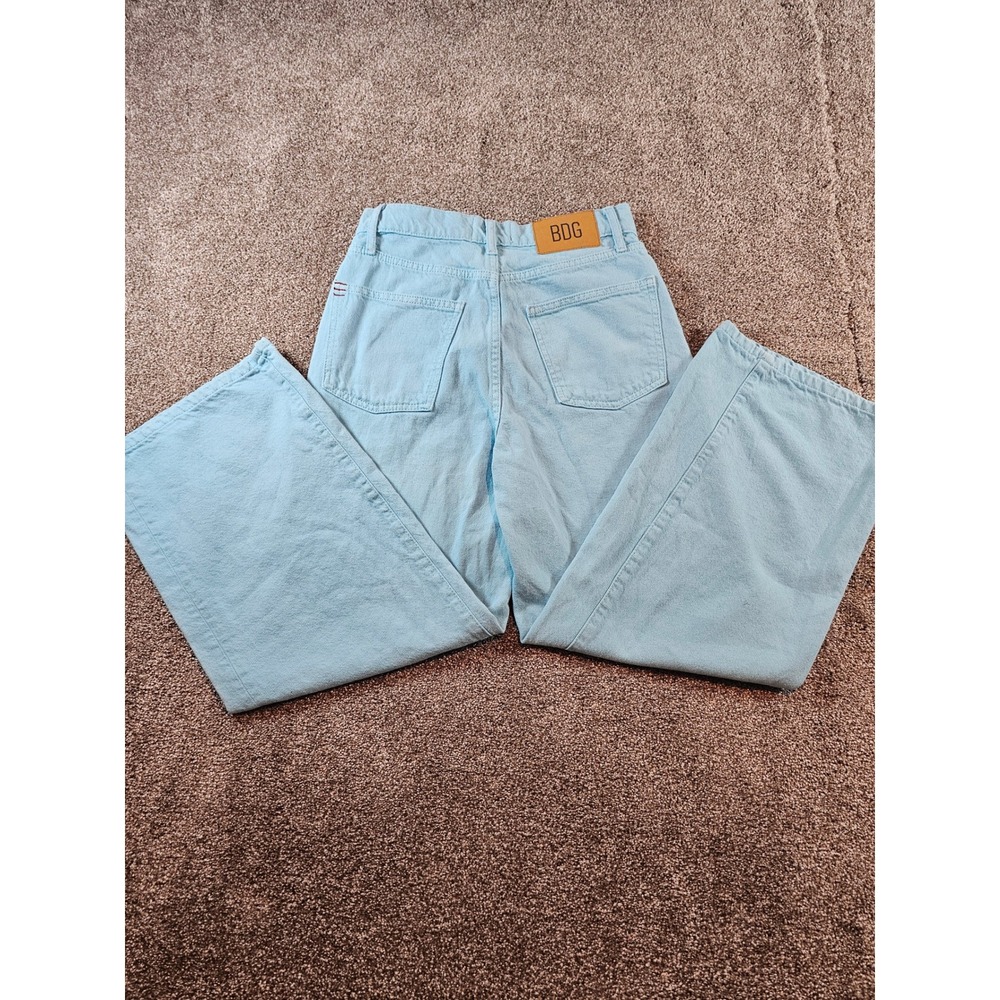BDG Urban Outfitters High & Wide Leg Jeans Light Blue Wash Denim Size 27 - Picture 14 of 16